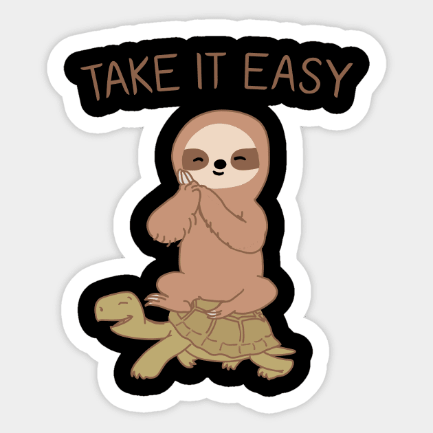 Take It Easy Sticker by bluecrown